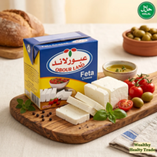 .Premium Obour Land Egyptian Style Feta Cheese Creamy Taste 프리미엄 오부르랜드 이집트 스타일 페타 치즈 크리미 풍미, 1개, 500g