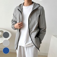 디에이치트레이딩 초경량 바람막이 등산 점퍼 스포츠 패션 디자인 남성 기본 보온 건조 모직 보리 섬유 수납