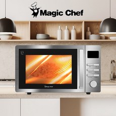 매직쉐프 업소용 올스텐 무회전 플랫 전자레인지 25L, 메탈실버