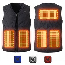 다데 발열조끼 열선 온열 방한 조끼 USB 3단