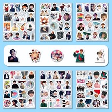 아이돌 스티커 15개 그룹 풀라인업 국내최다 옵션 선택형 대용량 다꾸 폰꾸, 1세트, BTS(방탄소년단)/101Pcs 1세트, BTS(방탄소년단)/101Pcs