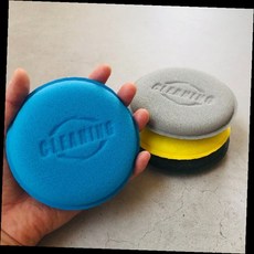 자동차 왁스 스펀지 1p 세차 스펀지 어플리케이터 차량 관리, 9798개, 옐로우