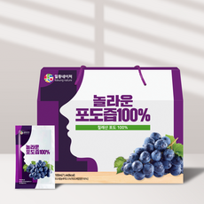 일등자연 놀라운 100% 포도즙 포도주스, 70ml, 30포