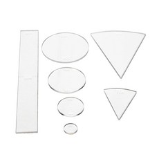 116746 Kcgani 7피스 Spell AOE 손상 템플릿 세트 DND용 투명 아크릴 효과 범위 주문 게임 액세서리에는 테이블 탑 DM용 원형 2 콘 1 라인 4개 포함