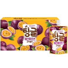 로엘 팅글 곤약젤리 유산균 사과 패션후르츠, 10개, 80g