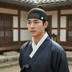 [신비로운 전통] 망건 고급 양단망건 조선시대 머리띠 전통갓 사극 의상 활영소품 갓 선비 전통소품 외국인 선물, 1개