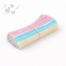 어린이 창작놀이 파스텔 색상 철사 공예 만들기 재료 유치원 미술 수업 홈스쿨링, 상세페이지 참조, 상세페이지 참조