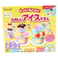 PopinCookin 愉快的冰淇淋店製作套組 26g, 1個, 托盤 + 湯匙 + 席子 + 6種基底 + 配料