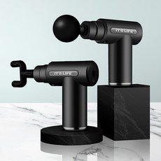 이츠라이프 화이트라벨 저소음 무선 진동 마사지건, 블랙