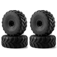 143070 QUPA AM STORE 2.5cm(1인치) 플러스 휠 및 타이어 4개 세트 80 x 33MM 1/18 TRX4M TFMS FCX24 1/24 Axial SCX24, 143070 QUPA AM STORE 2.5cm(1인치