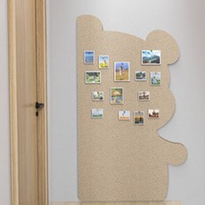 인테리어 자유 게시판 꾸미기 귀여운 어린이집 게시판 공부방 알림판, 브라운(오른쪽), 본상품선택