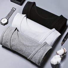 맨즈 런닝 셔츠 속옷 내의 면 3D드레이핑 입체컷팅 나시 통기성우수 헬스 운동