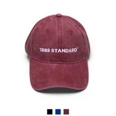 1989스탠다드 MAIN 로고 피그먼트 볼캡 JACBCP-0002, {블랙}, [FREE]
