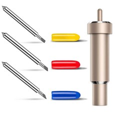 딥컷 블레이드 60도 칩보드 가죽절단 블레이드 Air2 Make3 AirOne Cricut 플로터 호환 Explore3, 골드, 중국, 골드 중국