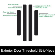 볼보 EX30 자동차 문짝 씰 스티커 스크래치 방지 자동차 내부 외부 문턱 가드 트렁크 보호 필름 액세서리, 01 01 External Door, 1개