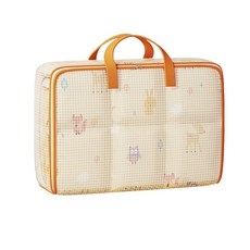 棉被收納袋 棉被袋 透明防水收納袋 大容量耐磨PVC袋 搬家好幫手 四葉草 台灣出貨, 1個, 網布搬家袋-75L(60*50*25), 1