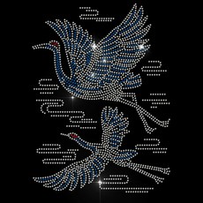 1개 유리 핫픽스 라인스톤 다리미 부착형 아플리케 의상 액세서리 (옷 가방 바지 크레인용) 297x210mm, 혼합색