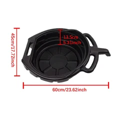 엔진오일받이 오토바이 바이크 스쿠터 자동차 자전거 오일 교환 팬 범용 연료 냉각수 배수 트레이 보관 용기 수리 리시버 15L