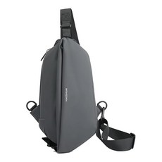 防水機能斜肩包, 灰色