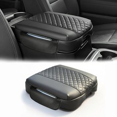 쉐보레 실버라도 및 GMC 시에라 2019-2026 타호 & 서버번 유콘 2021-2026 버킷 시트 가죽 팔걸이 뚜껑 쿠션 긁힘 방지 블랙 234893, 쉐보레 실버라도 및 GMC 시에라 2019-2026,