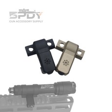 ARISAKA 스타일 라이트마운트 M600 Tactical Side Scout Mount for M Series Torch, 1개, 블랙