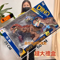 DFMEI 兒童大號無線遙控車男孩電動遙控車跑車賽車機構新年禮品大禮盒, 1個, 遙控版本噴霧巨獸龍【超大禮盒】666-69:如圖