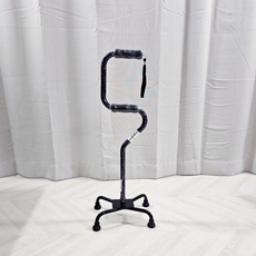 국산 SKL-030 노인 사발지팡이 4발 다족 삼발이 어른용 네발 사발이 의료기상사 노인 장기요양 복지용구 실버용품 요양등급, 노인장기요양등급 구입(본인부담금 6%), 보라색줄무늬, 1개