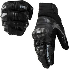 YEBCKZL 오토바이 장갑 ATV MTB 사이클링 하이킹용 탄소 섬유 쉘 보호 모토크로스 가죽 더트 바이크 레이싱용, Black-Dark, XX-Large