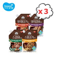 하루미 양념 500g (소갈비/소불고기/돼지갈비/돼지불고기) 3개