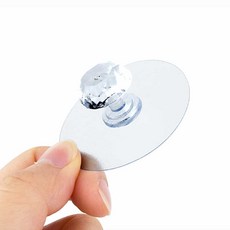 부착식 미니서랍 손잡이 서랍손잡이 문손잡이 유리손잡이 투명손잡이, 1개