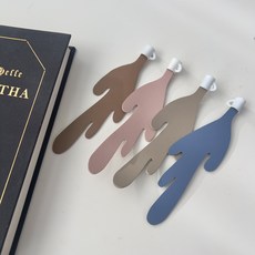 위캔바이 주르륵 커피 커피쏟은 책갈피 북마크 독서용품, 4개, 혼합색상