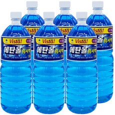 비스타 사계절용 에탄올 워셔액, 6개, 1.8L