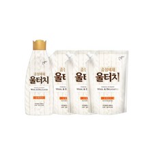 피죤 울터치 중성세제 1L 용기 1개 + 1.3L 리필 3개