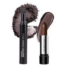 CHSEEO Root 터치업 트 - 헤어 컬러 스틱 & 다이 펜 파우더 섀도우 2개 즉각적인 흰머리 커버리지 정확하고 자연스러운 헤어라인 커버 남성 여성용 휴대용 그레이 컨실러, 01#다크 브라운