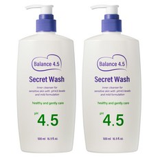 터치미 밸런스 4.5 시크릿워시 여성청결제 대용량, 500ml, 2개