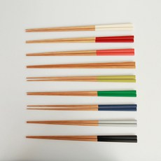 야마치쿠 스스케 23cm 천연 대나무 일본 젓가락 스퀘어 Yamachiku Susuke, 1세트, 1벌, 오렌지