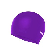 TYR 라텍스 수영 모자 티어 132413 3528077795, 퍼플 티어 132413 3528077795