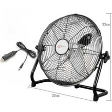 차량용 대형 선풍기 클립 12V 저소음 24V 대형트럭 고정, A. 20인치 실버