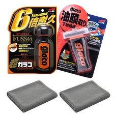 소프트99 글라코 장기지속 유리발수코팅제 G19 + 유막제거제 G47 + 세차타월2장, 1개
