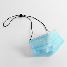 분실방지 길이조절 마스크줄 블랙 경량 목걸이