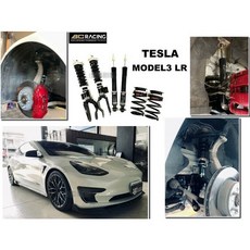 傑暘國際 TESLA 特斯拉 MODEL3 LR 4驅 BC BR TYPE 30段阻尼高低軟硬可調避震器，提升操控與舒適性, 1個