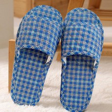 [사계절용 거실화] 온수매트 세탁가능 호야온돌 1인용온수매트, 11. 남성 블루 체크 (4043)