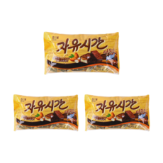 해태 자유시간 미니 아몬드 골드 506g x 3개 초코바 견과류바 등산간식