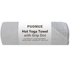 Puomue 요가 타월 (블루 61cm x 182cm), 회색