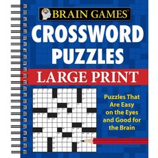 Brain Games - Crossword Puzzles - Large Print (Blue), Brain Games - Crossword Puzz.., Publications International L.., Publications International