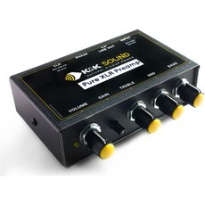 KK 및 기타 픽업용 사운드 XLR 프리앰프 기타 비올라 첼로 더블베이스 밴조 만돌린 우쿨렐레와 호환 검정색 솔리드 스테이트 3밴드 배터리 구동 1x 출력, KK 사운드 XLR 프리앰프 및 기타 픽업용, 기타,