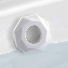 自動閉合防臭溢水塞 適用22-24mm溢水孔, 【自動閉合防臭溢水塞】白色, 白色