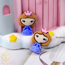 말랑말랑공주 PVC 캐릭터 꾸미기 파츠 데코텐 파츠, 200개x1봉