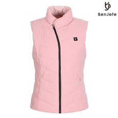 벤제프 여성 곡선 지퍼 다운 베스트