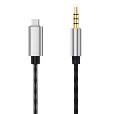 OTG 타입 C-3.5mm 오디오 케이블로 라이브 스트리밍 음악 재생, 1미터
